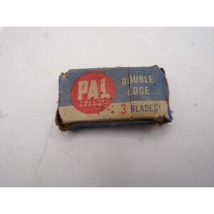 PAL Double Edge Razor Blades Hollow Ground Vintage 3 Blades NOS